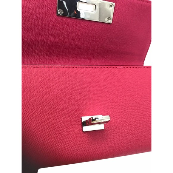 Michael Kors Leather Long Bifold Wallet in Dark pink for Women - Picture 5 of 14